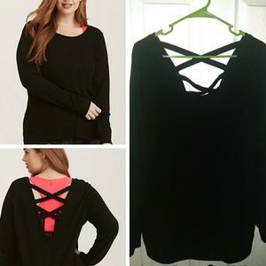 Torrid criss cross sweater